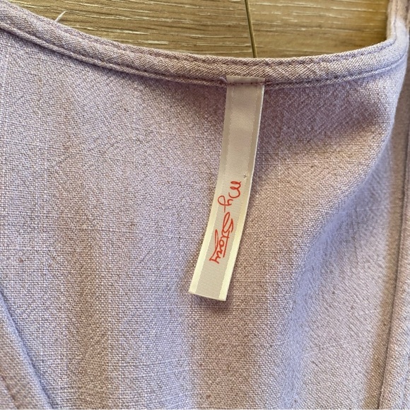 My Story dress linen baby doll lilac with pockets - Picture 10 of 11